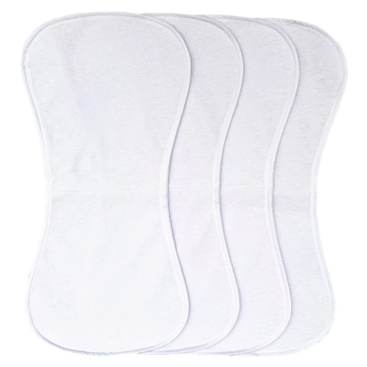 Baby Burp Cloths Baby Burp Set Curved Absorbent and Soft Valuable 4 Pack - Image 3